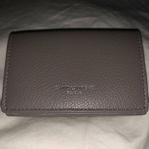 YSL Grey Card Holder / Wallet